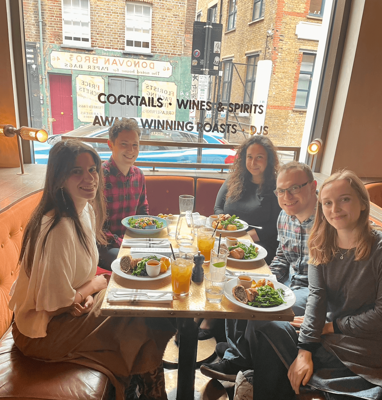 Group photo at lunch