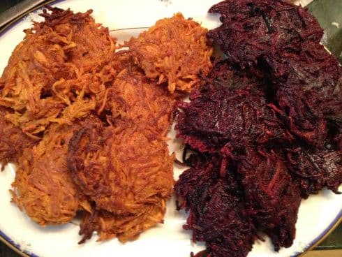 Beetroot latkes - Chanukah