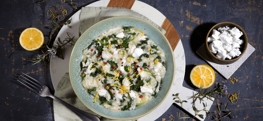 Spinach risotto