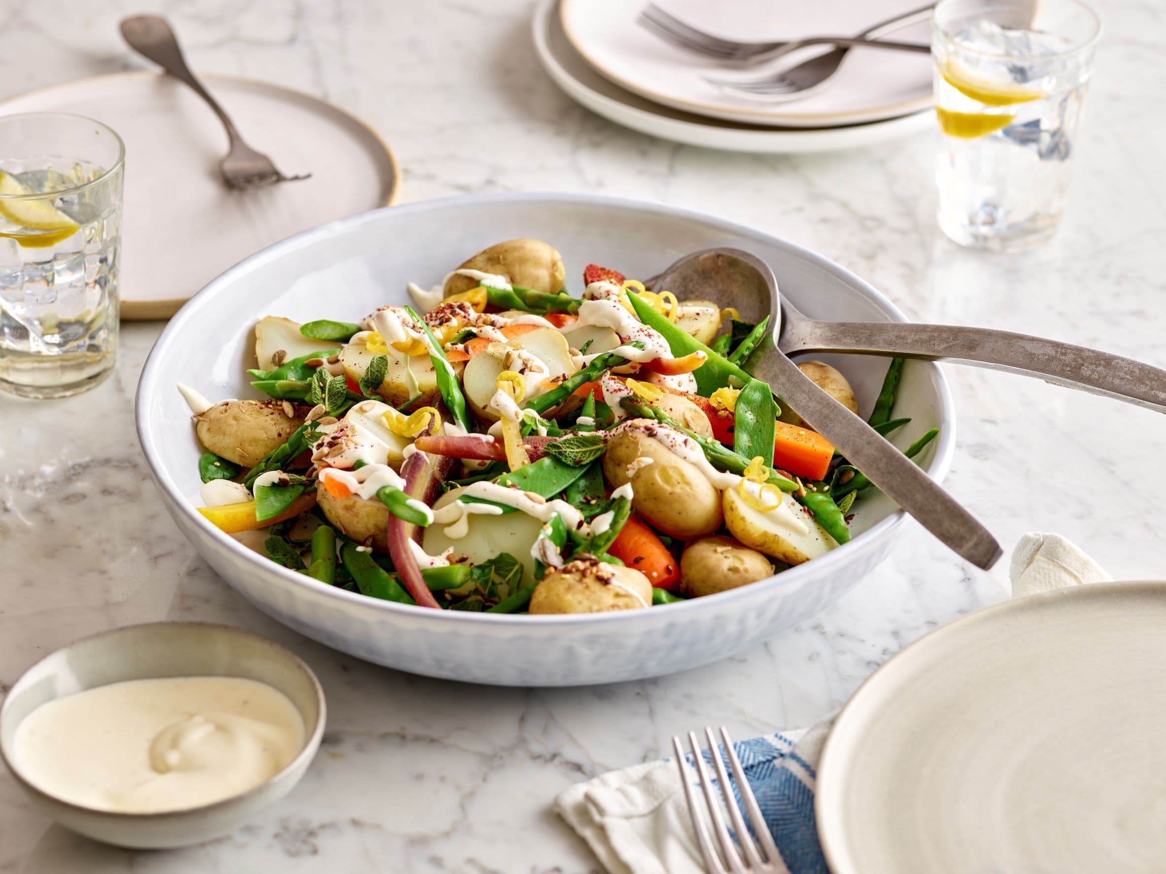 Jersey Royal new potato spring salad
