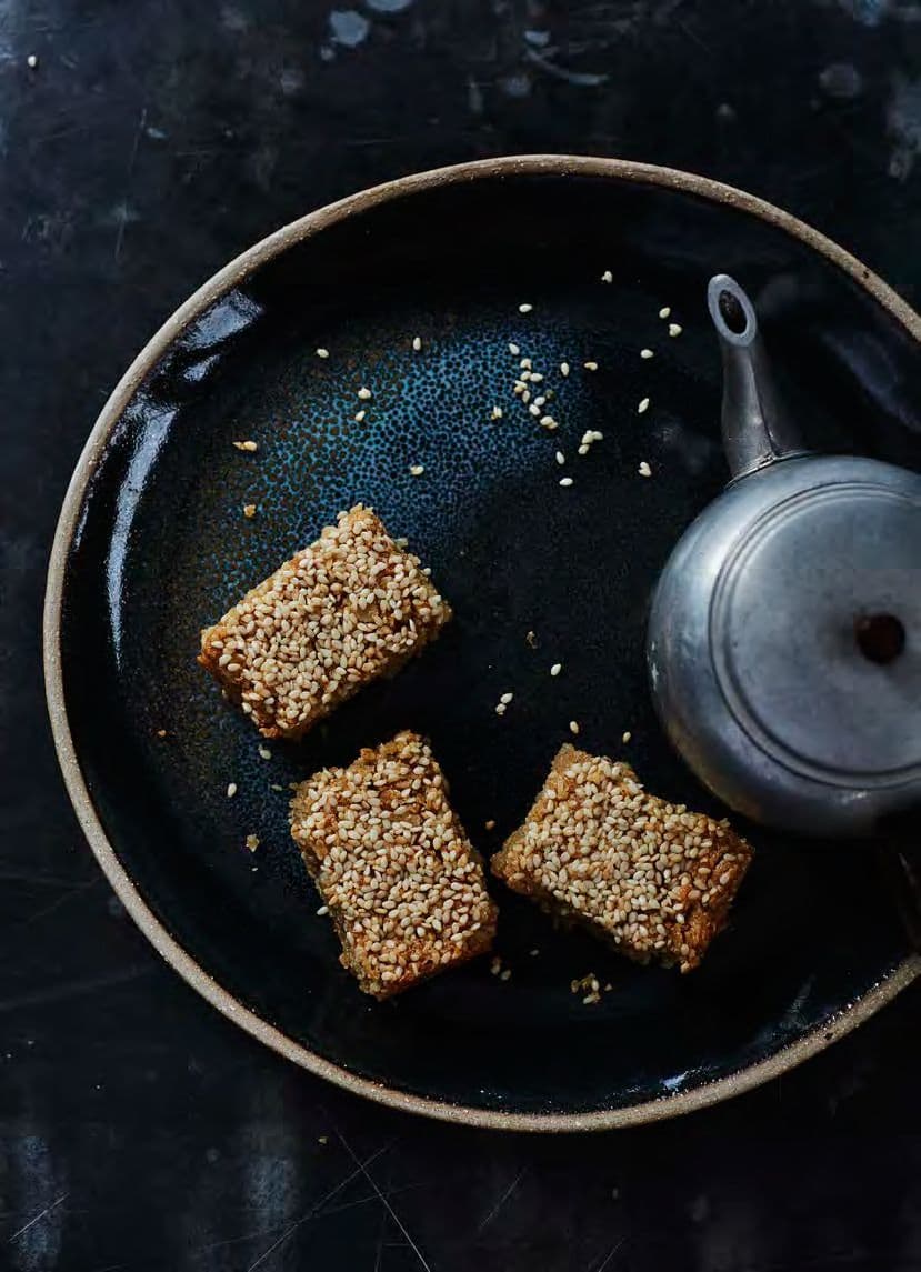 Tahini and olive oil oat bars (gluten free)