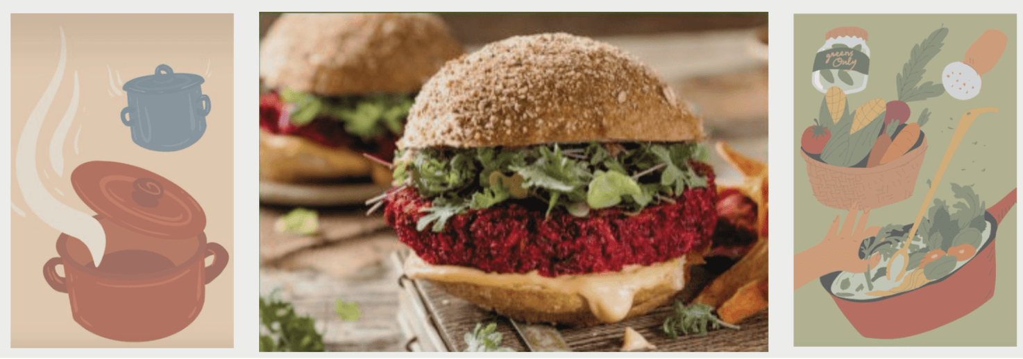 Burger & cooking graphics