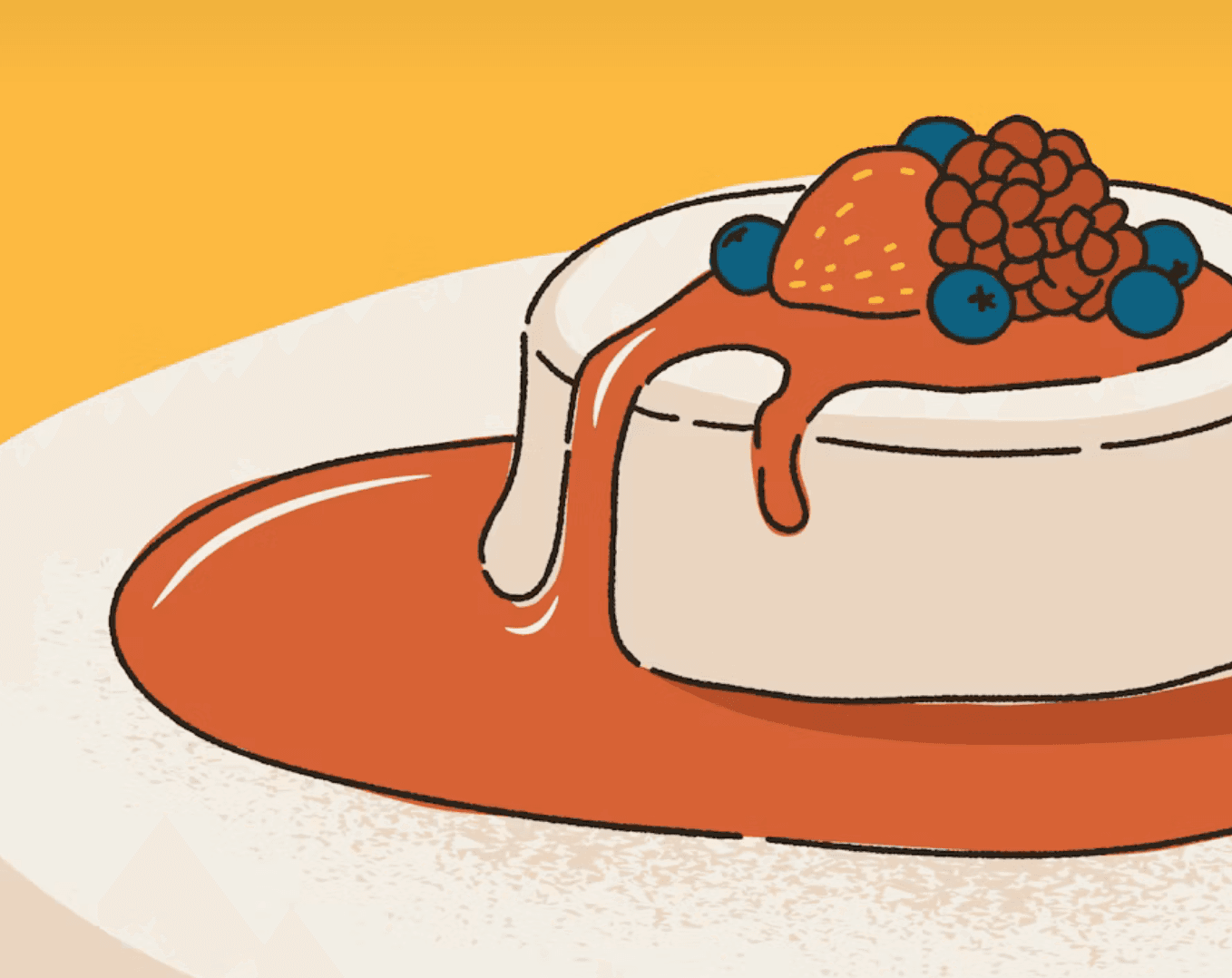 Cheesecake illustration