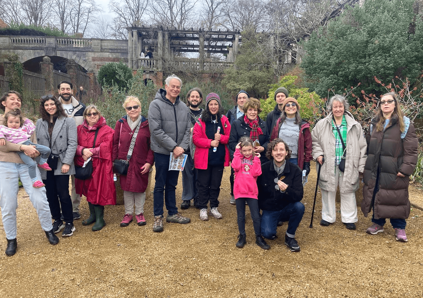 The participants posing for a photo