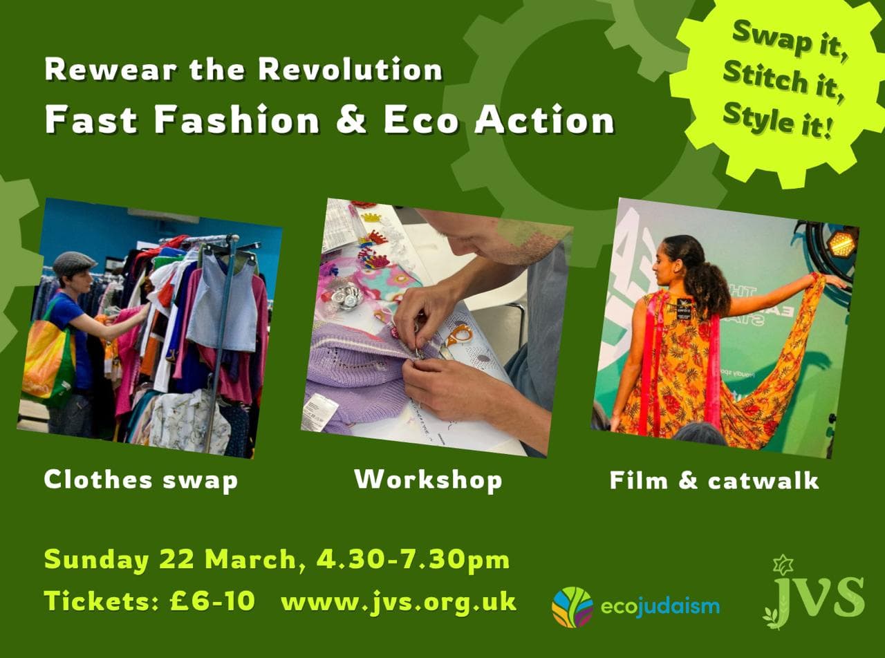 ReWear the Revolution, fast fashion and eco-action: mending, clothes swap, catwalk and more