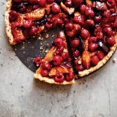 Roasted Fig & Raspberry Tart