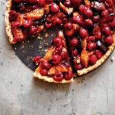 Roasted Fig & Raspberry Tart