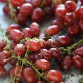 Grapes ready for roasting