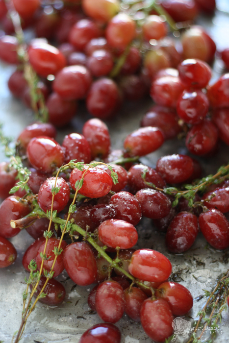 Grapes ready for roasting