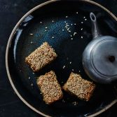 Tahini and Olive Oil Oat Bars