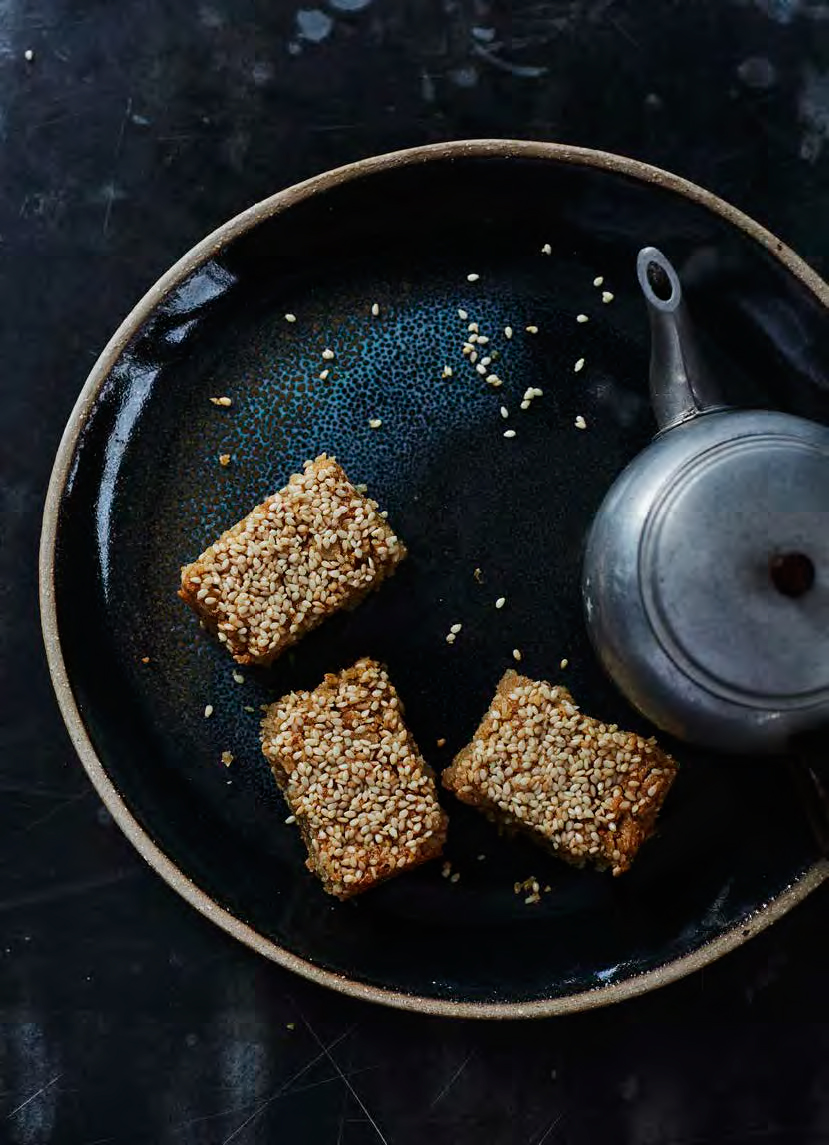 Tahini and Olive Oil Oat Bars