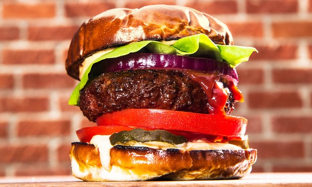 The Beyond Burger vegan burger will go on sale in Tesco in August. Photograph: Beyond Meat