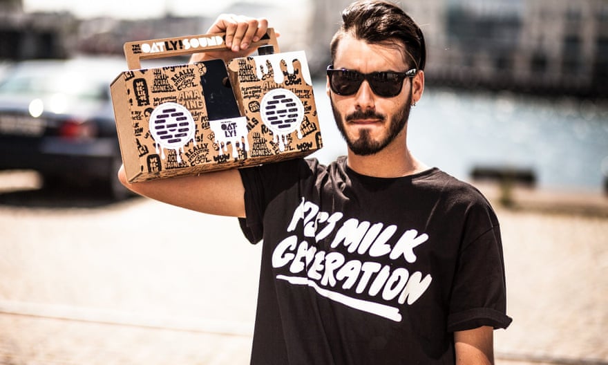 ‘Welcome to the cult’ … an Oatly marketing campaign. Photograph: Oatly