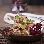 Aubergine and pomegranate salad 1a