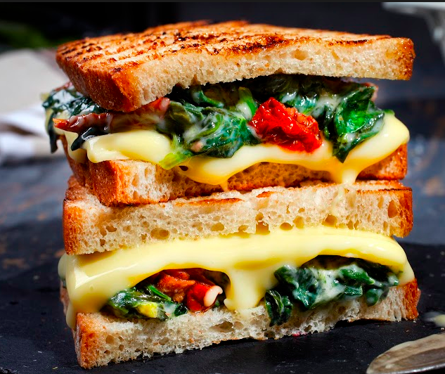 Spinach and sun-dried tomato toastie – for Shavuot – JVS: Jewish ...