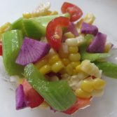 Purple daikon salad from Vegetables for breakfast