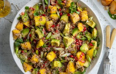 Quinoa Salad with Avocado, Mango and Pomegranate