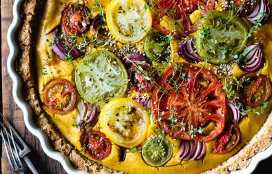 TURMERIC, THYME & TOMATO WITH RED ONION VEGAN QUICHE - Joanne Wood - 1MB