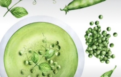 summer pea and mint soup